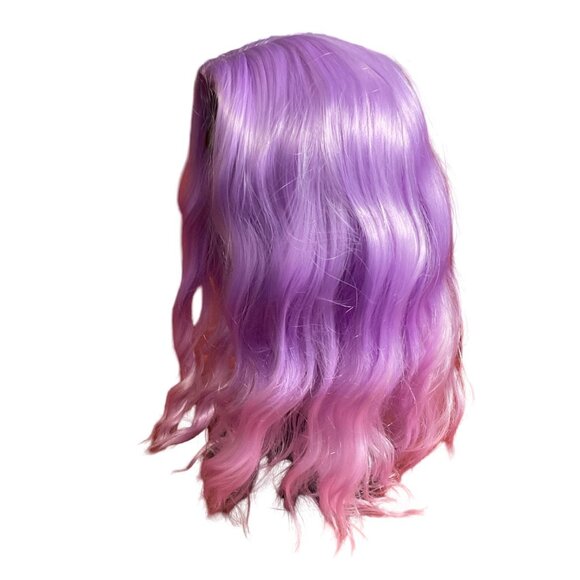 14" Purple/Pink Ombre Cosplay Wig - Picture 2 of 3